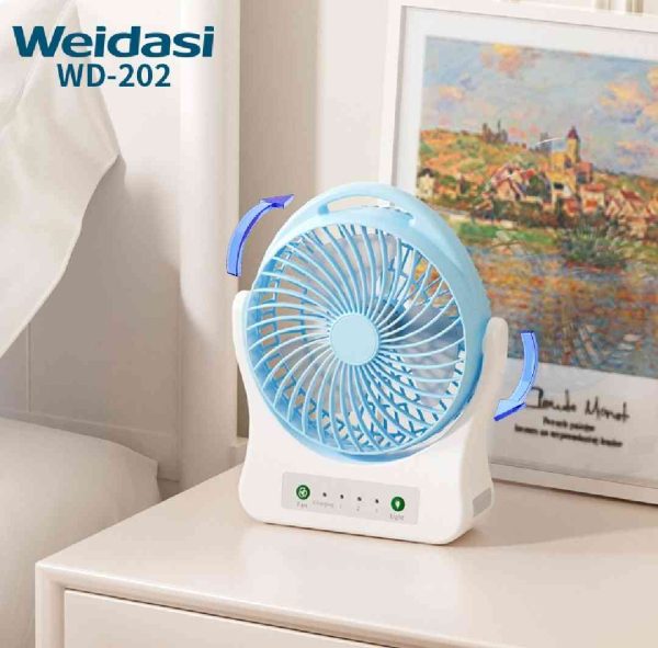 আকর্ষণীয় অফারে পাচ্ছেন ? Weidasi WD-202 রিচার্জেবল ফ্যান! এই গরমে স্বস্তি পেতে চাইলে আপনার পাশে থাকুক Weidasi-এর এই স্টাইলিশ এবং কার্যকর ফ্যানটি। বাড়ি, অফিস, পড়ার টেবিল বা ভ্রমণ – যেকোনো জায়গায় অনায়াসে ব্যবহার করুন। পণ্যের বৈশিষ্ট্য: মডেল: WD-202 উন্নত রিচার্জেবল ব্যাটারি – একবার চার্জে দীর্ঘসময় ব্যবহার ৩টি ফ্যান স্পিড লেভেল – নিজের পছন্দমতো বাতাসের গতি নিয়ন্ত্রণ ইনবিল্ট LED লাইট – অন্ধকারে আলো জ্বালানোর সুবিধা স্টাইলিশ ডিজাইন – ঘরের সৌন্দর্য বাড়ায় কম শব্দে চলা – নিঃশব্দে বাতাস উপভোগ করুন সহজে বহনযোগ্য – ভ্রমণের জন্য আদর্শ সঙ্গী ?কেন কিনবেন? ✅গরমে ২৪ ঘণ্টা ঠাণ্ডা অনুভূতি বিদ্যুৎ না থাকলেও চলবে। ✅হোস্টেল, অফিস, মেস, বাসা – সবার জন্য একদম পারফেক্ট দারুণ গিফট আইটেম হিসেবেও ব্যবহারযোগ্য